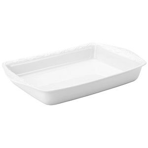 Lenox Opal Innocence Carved Rectangular Baker 13 inch New in Box NIB